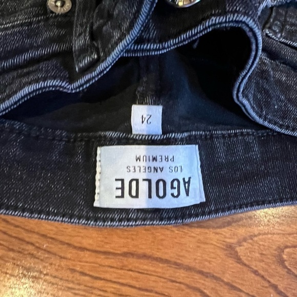 AGOLDE Nico high rise slim fit stretch cropped  jeans Sz 24 - Picture 6 of 10